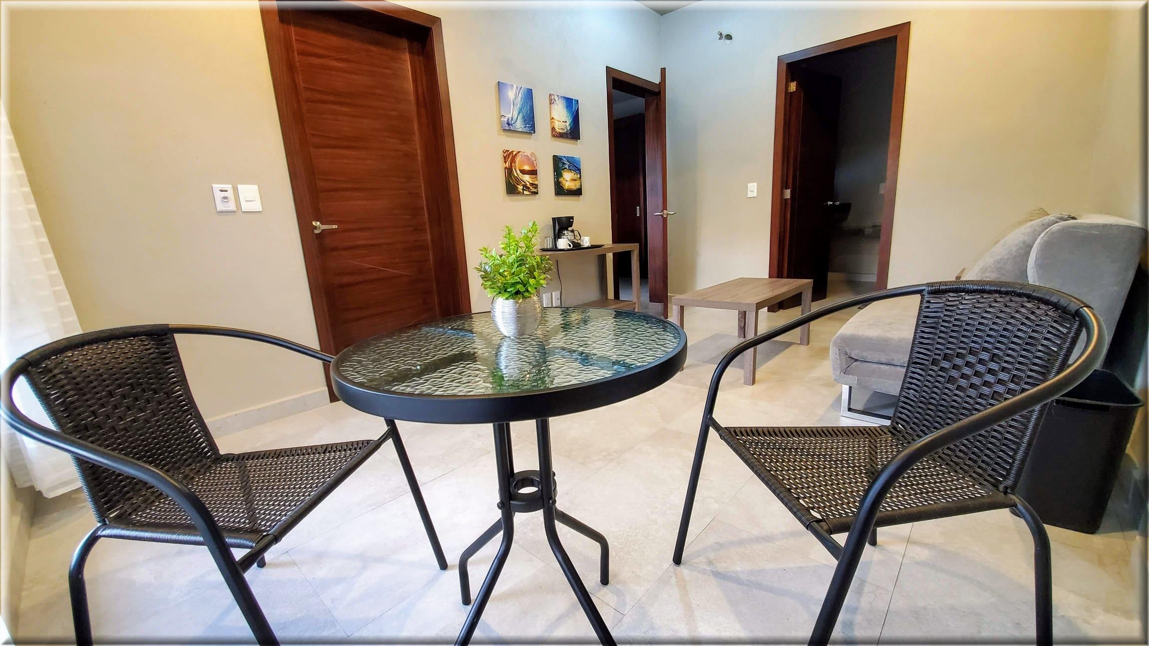 Living room Suite with jungle views